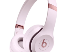 Beats Solo 4 Cloud Pink wireless on-ear headphones renewed